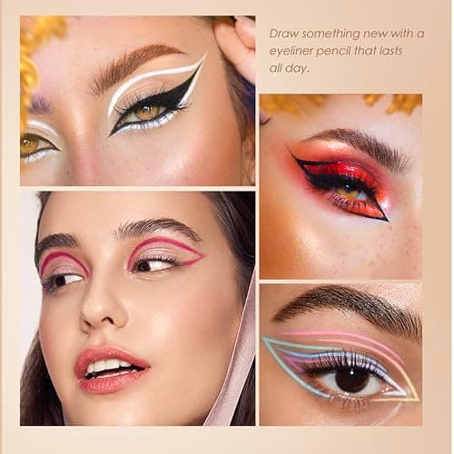 12 Colors Eyeliner Set - Matte Colored Gel Eyeliner Pencils, Waterproof, Smudge-Proof, Long-Lasting Gel Pencils - Natural Eye Liner for Older Women, lapiz de ojos delineador de ojos contra el agua thumbnail 2