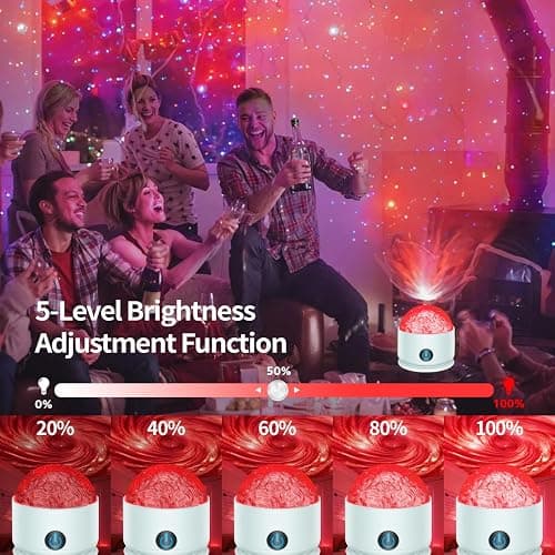 Galaxy Projector Night Light, USB Rechargeable Star Projector Light with Remote Control, 16 Colors Night Lights Milky Way Sensory Light for Kid, LED Nebula Lamp for Kids Adults, Room Party Decor Gift thumbnail 5