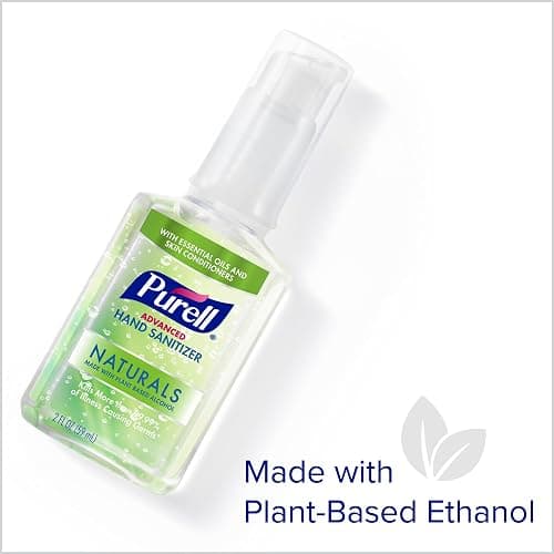 Purell Advanced Hand Sanitizer Naturals with Plant Based Alcohol, Citrus Scent, 2 Fl Oz Travel Size Pump Bottle (Pack of 6)- 9623-04-EC thumbnail 3