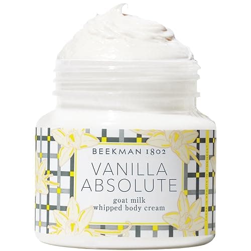 Beekman 1802 Whipped Body Cream – Moisturizes & Softens Skin with Goat Milk, Mango Seed Butter & Vitamin E – 8 oz – Vanilla Absolute - Image 1