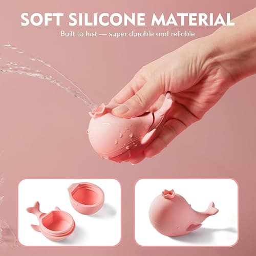 MarcZero Princess Silicone Bath Toys 8Pcs for Toddlers Kids Babies,Bathtub Water Toys,Soft Squeezable Easy-Grip Pool Toys Set (Pink) thumbnail 5