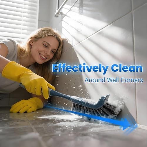 SSINBOANGI 3 Pack Hard Bristle Scrub Brush Set, Cleaning Brush Designed for Cleaning Shower, Bathroom Faucets, Tile Grout, Sink Edges, Around Toilets, and Hard to Reach Corners and Crevices thumbnail 4