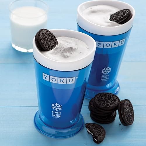 ZOKU Original Slush and Shake Maker, Compact Make and Serve Cup with Freezer Core Creates Single-Serving Smoothies, Slushies and Milkshakes in Minutes, BPA-free, Blue thumbnail 2