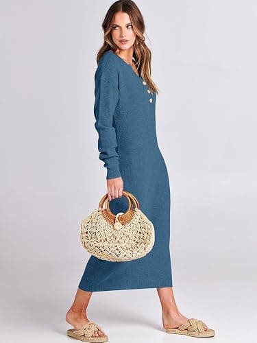 ANRABESS Midi Sweater Dress thumbnail 5