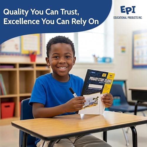 EPI Essentials Back to School Supplies for Kids – 54 Items in Kit – Kindergarten to 1st Grade School Supply Packs – Wide-Ruled Bundle with Composition Notebooks – Suitable for Homeschooling thumbnail 3