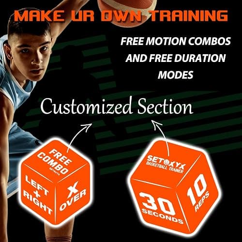SETOXYX Basketball Dribble Skills Dice Set - Training Equipment - Basketball Gift for Boys.Dribble Skills Training for Beginner from 0 to 1.Kids Party Favors thumbnail 5