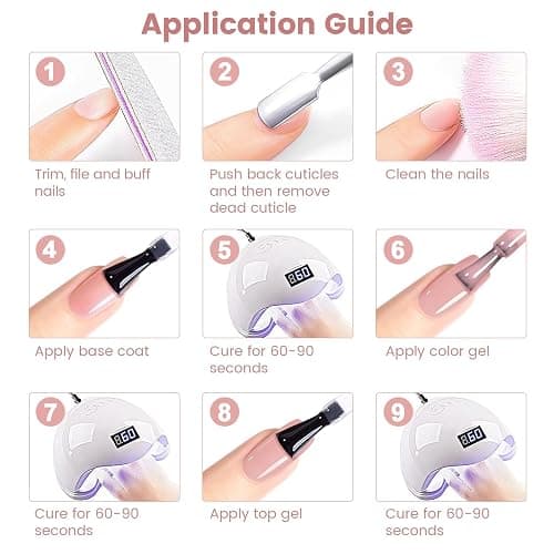 RARJSM Nude Gel Nail Polish Gray Mauve Pink Neutral Skin Tone Sheer Jelly Gel Polish 1PC 15ml Single Bottle Cream Transparent Pink Nail Gel Polish Soak off UV LED Cured for Home Salon DIY Manicure thumbnail 7