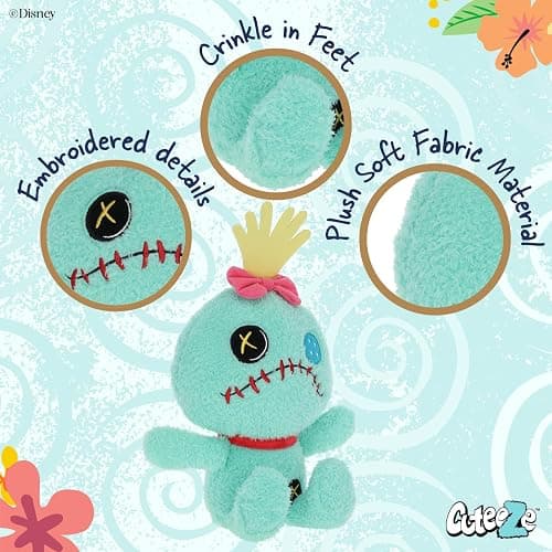Kids Preferred - Disney Baby Lilo & Stitch CUTEEZE Scrump Plush Stuffed Animals, Multicolor,6 inches thumbnail 4
