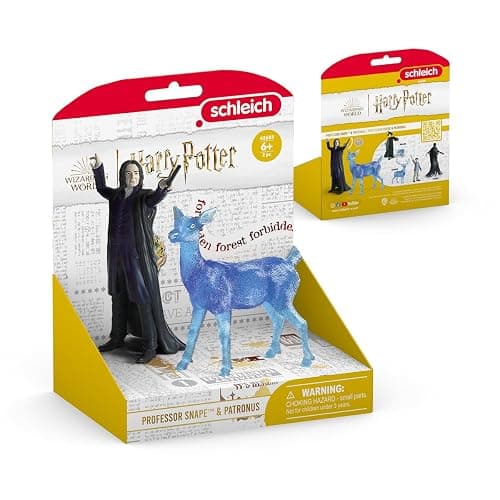 Schleich Harry Potter - 2Pc Professor Snape & Patronus | 42683 | Harry Potter Figurine, Wizarding World Figures, thumbnail 5