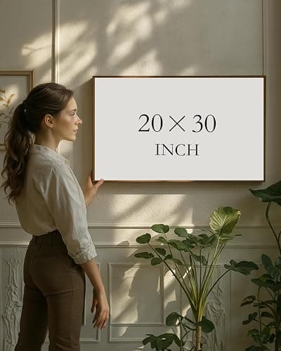 InSimSea Framed Canvas Wall Art Vintage Decor, Large Wall Art, Meadow with Flowers Landscape Wall Art Prints, Modern Farmhouse Cottagecore Bedroom Bathroom Office Decoration, 20"x30" thumbnail 7