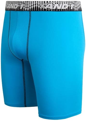 AND1 Mens Boxer Briefs - 5 Pack Performance Stretch Mens Underwear Long Leg Boxers for Men with Contour Pouch, 9" Inseam thumbnail 4