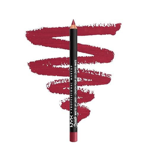 NYX PROFESSIONAL MAKEUP Suede Matte Lip Liner, Velvety-Smooth, Long-Lasting Formula For A Defined Lip Makeup Look - Cherry Skies (Red) - Image 1