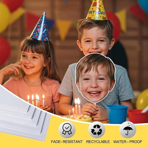 EZISHIPS Big Head Cutout on a Stick – Custom Face Cutouts for Party, Graduation, Birthday, or Wedding | Life Size Photo Prop, 6"–36", 1 Piece thumbnail 2