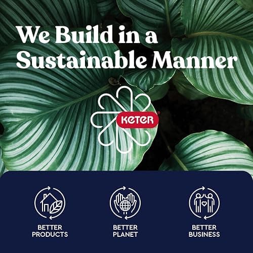 Keter Baltimore Resin 38 Gallon Outdoor Kitchen Trash Can with Lid and Drip Tray for Easy Cleaning-Perfect for Patio Dining, Black thumbnail 13