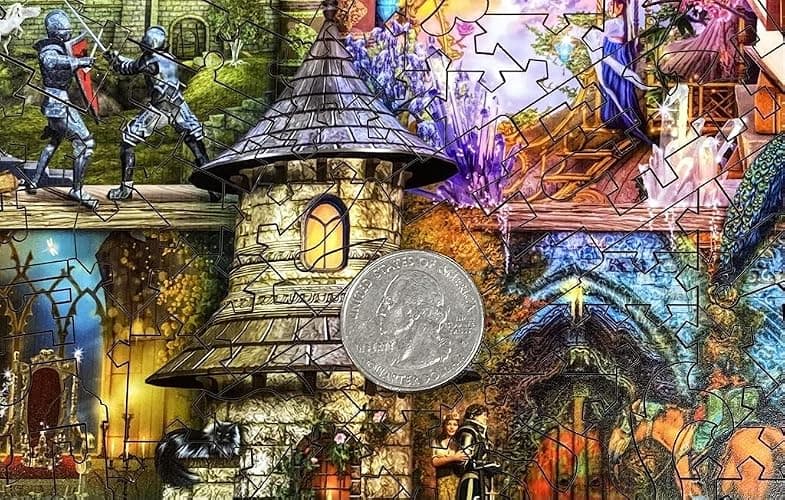 Wooden Jigsaw Puzzle for Adults - Once Upon a Fairytale by Aimee Stewart - 428 Wooden Pieces. Made in USA by Nautilus Puzzles thumbnail 7