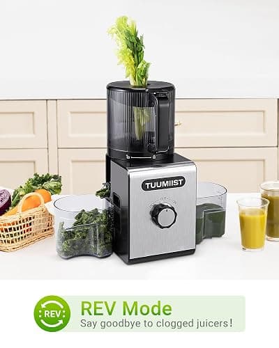 Cold Press Juicer Machines – 6.5'' Large Feed Chute for Whole Fruits & Vegetables, High Juice Yield, Easy To Clean thumbnail 8