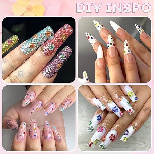 10000Pcs Small Resin Rhinestones for Nail Art, Colorful 2/3MM Flatback Bedazzling Gems, Nail Rhinestones and Gems Crystals Charms for Acrylic Tips Manicure Decor thumbnail 6
