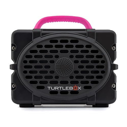Turtlebox Original Gen 3: Portable Outdoor Bluetooth Speaker – Ultra-Loud (120dB), Waterproof (IP67), Rugged, Impact-Resistant, 3-Day Battery | Party Mode: Unlimited Pairing Stereo, Gray/Pink - Image 1