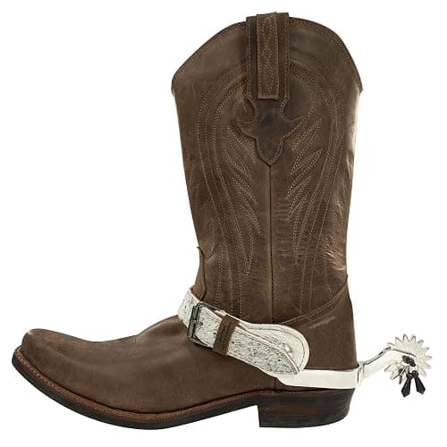 Western Leather Works, Set of 2 Single-Ply Spur Straps for Cowboy Boots, For Horse Rides, Equestrian Accessories, Full Grain Leather, Handmade, Furry thumbnail 3