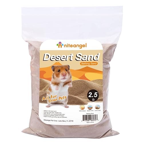 Niteangel Hamster Desert Bath Sand | No-Dust Bath or Potty Litter for Hamster Chinchillas Gerbil Mice Degu or Other Small Pets thumbnail 2
