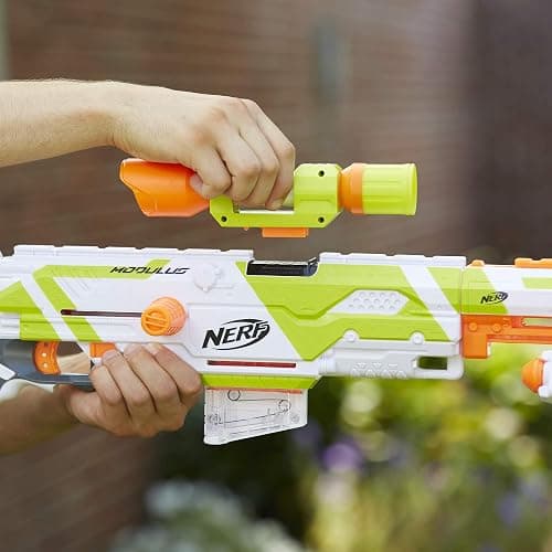 NERF Longstrike Modulus Toy Blaster with Barrel Extension, Bipod, Scopes, 18 Elite Darts & 3 Six-Clips (Amazon Exclusive) - Standard thumbnail 10