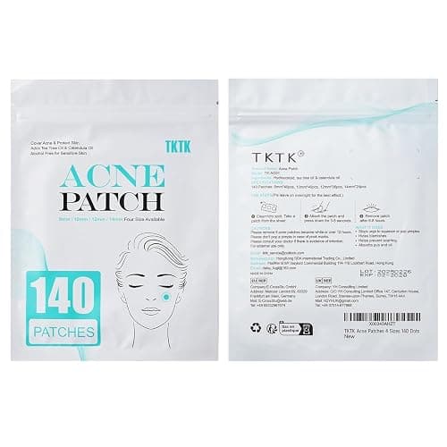 Pimple Patch Acne Patch, 4 Sizes 140 Patches Acne Absorbing Cover Patch, Hydrocolloid Invisible Acne Patches for Face Zit Patch Acne Dots Tea Tree, Calendula Oil thumbnail 7