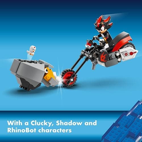 LEGO Sonic The Hedgehog Shadow The Hedgehog Escape Building Set, Motorcycle Toy, Video Game Character Figures, Sonic Toy for Kids, Gift for Gamers Ages 8 Plus, 76995 thumbnail 6