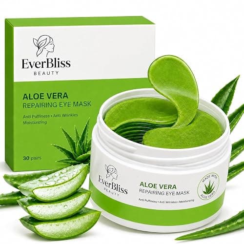 EverBliss Beauty Under Eye Mask Aloe Vera – 60 Pairs Eye Patches for Dark Circles & Puffy Eyes – Hydrating Eye Mask - Image 1