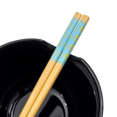 Silver Buffalo Five Nights At Freddy's Mega Pizzaplex Ceramic Ramen Dinnerware Set | Includes 20-Ounce Noodle Bowl and Wooden Chopsticks thumbnail 4