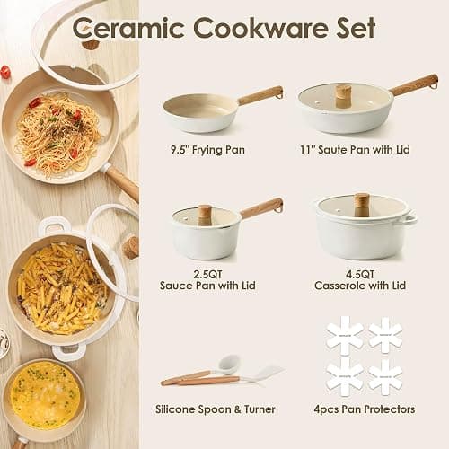 SENSARTE Ceramic Cookware Set  thumbnail 2