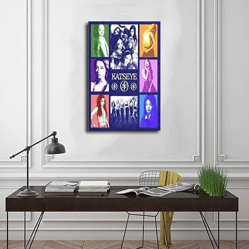 KATSEYE (10) Canvas Poster Wall Art Decor Print Picture Paintings for Living Room Bedroom Decoration Frame-style 08x12inch(20x30cm) thumbnail 3