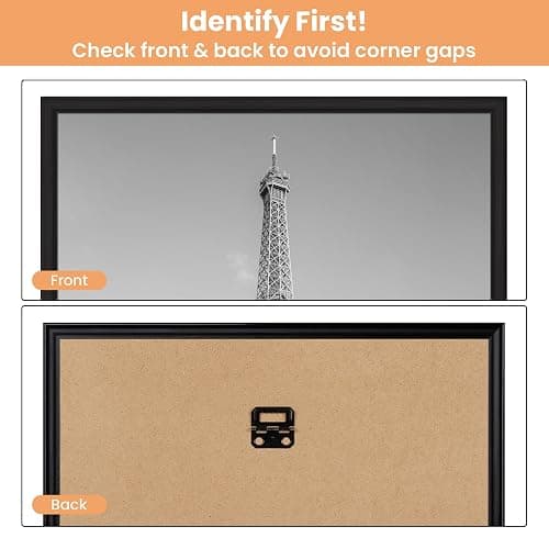 upsimples 16x24 Poster Frame, Easy Slide-In Assembly, Black, 3 Pack | Gallery Wall 16 x 24 Picture Frames Set for Family, Wedding, Christmas, Easy to Change Photos thumbnail 7