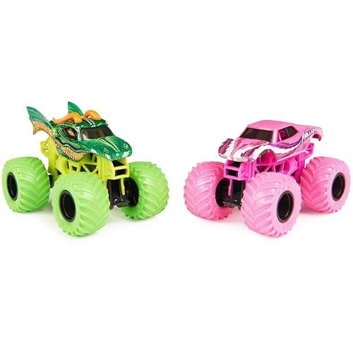 Monster Jam, Official Dragon Vs. Full Charge Die-Cast Monster Trucks, 1:64 Scale, Kids Toys for Boys Ages 3 and up thumbnail 4
