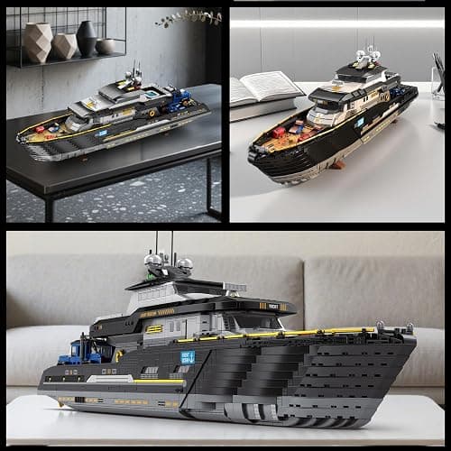 Reobrix Luxury Yacht Building Block Set for Adult 66103, Cruise Ship Building Toy Boat Model Kit, Yacht Collectible Display Decorations Gift for Adult Boys Girls Kids 14+ (4421PCS) thumbnail 5