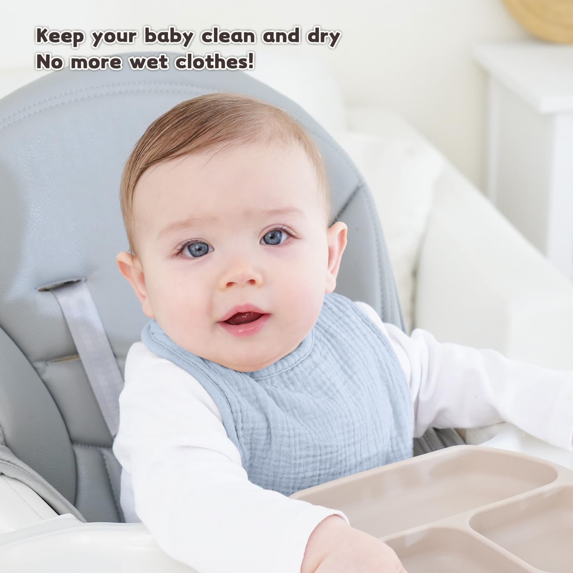 Muslin Baby Drool Bibs thumbnail 2