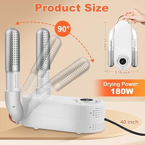 Boxing Glove Dryer with Intelligent Timer, Constant Temperature Punching Gloves Dryer for Kids and Adults Effectively Eliminates Odors thumbnail 5