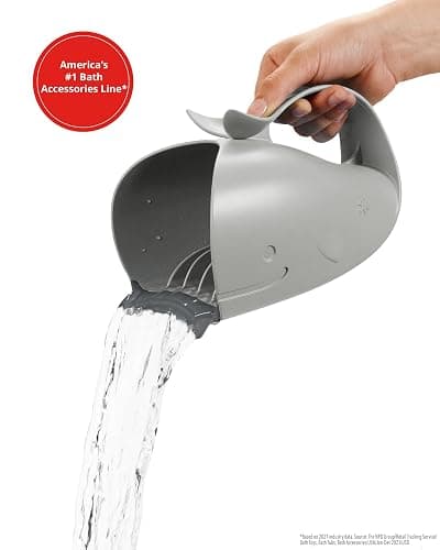 Skip Hop Moby Bath Rinse Cup: Tear-free Waterfall Rinser, Grey thumbnail 4