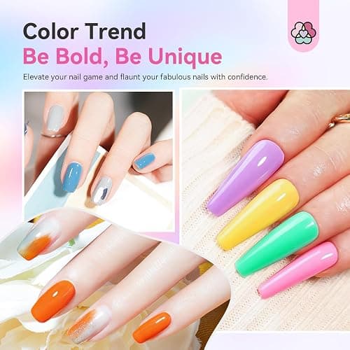 SAVILAND 36 Colors Gel Nail Polish Set: 39 PCS All Season Gel Nail Polish Sheer Glitter Solid Charm Colors with Base Gel Glossy Matte Top Polish Set Christmas Gifts for Manicure Nail Art thumbnail 3