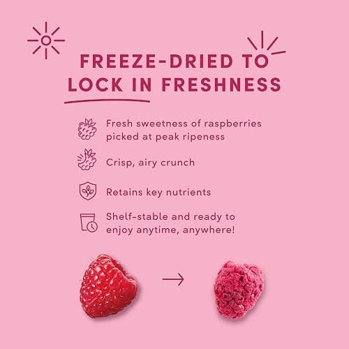 Tru Fru Freeze-Dried Raspberries in Dark & White Chocolate, 1.7 Ounce Bag thumbnail 4