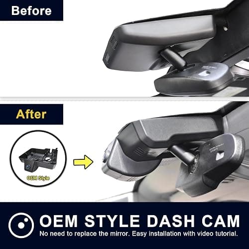 Mangoal Front 4K & Rear 1080P Dash Cam Custom fit for GMC Yukon, Yukon XL 2015 2016 2017 2018 2019 2020(Model D), Model D & Model C Have Same Models Years but Vehicle Sensor Cover are Different thumbnail 7