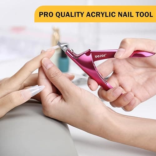 BEZOX Sharp Blade Acrylic Nail Clipper, Professional and High Precision Nail Tip Cutters, False Nail Cutter for Nail Tips thumbnail 2