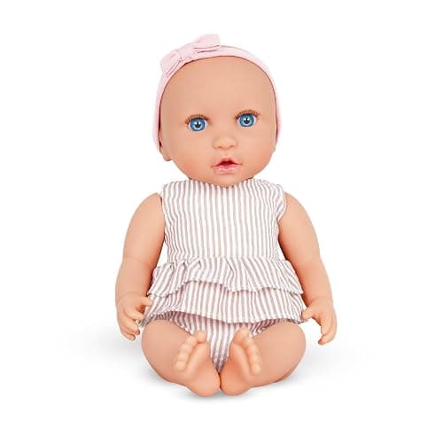 LullaBaby – 14-Inch Realistic Baby Doll & Accessory Bundle – Fair Skin Tone & Blue Eyes – Nursery Care Set – High Chair, Playpen & Jogger Stroller – Pretend Play Toys – Kids 2+ Years thumbnail 4