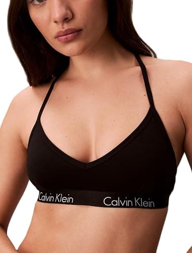Calvin Klein Women's Motive Cotton Lightly Lined Bralette Bra - Image 1