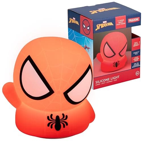 Paladone Spiderman Squishy Lamp - Officially Licensed Disney Free Standing Desk Light, Gaming Room Decor and Merchandise for Boys and Girls, Nightlight Gift Accessory for Playroom and Bedroom - Image 1