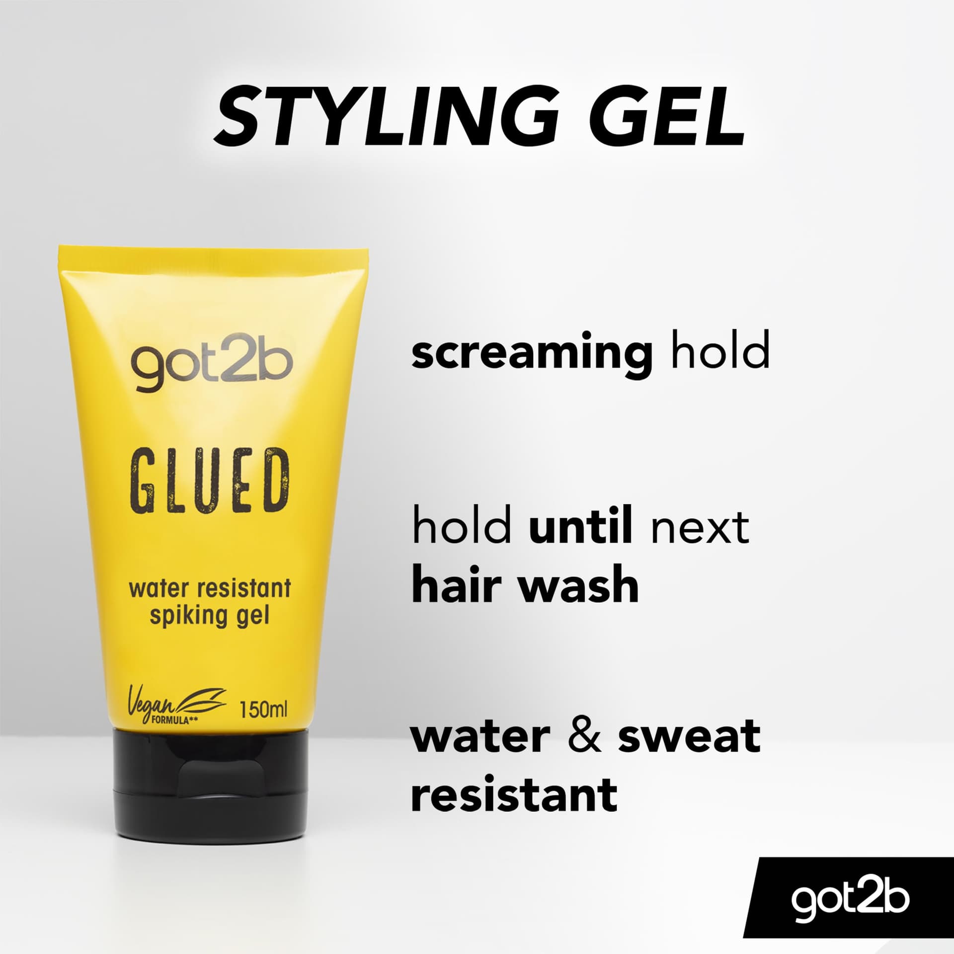 Got2b Glued Water Resistant Spiking Hair Gel 150 ml thumbnail 3
