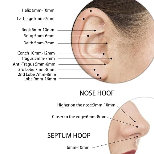 Nose Rings Hoops for Women Men Septum Jewelry 316L Surgical Steel Hinged Segment Ring Body Piercing Nose Hoop Lip Rings Nose Helix Cartilage Rook Earrings thumbnail 5
