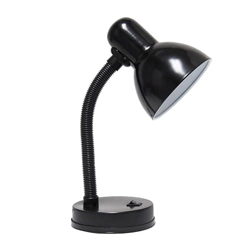 Simple Designs LD1003-BLK Basic Desk Lamp, Black - Image 1