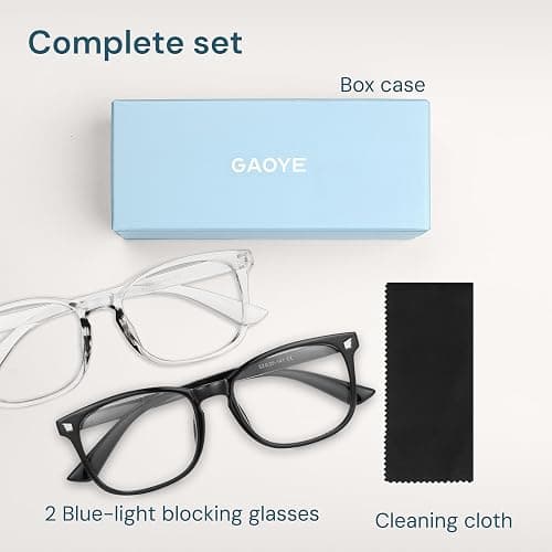 Gaoye Blue Light Blocking Glasses | Anti UV Ray, For Computers & Gaming, Square Frame, Eyewear for Men and Women thumbnail 7