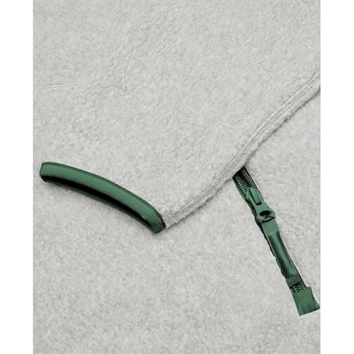 Keeliya Womens Fleece Sweatshirts Cropped Half Zip Fuzzy Warm Sherpa Pullover Varsity Jackets with Zipper Pockets thumbnail 8