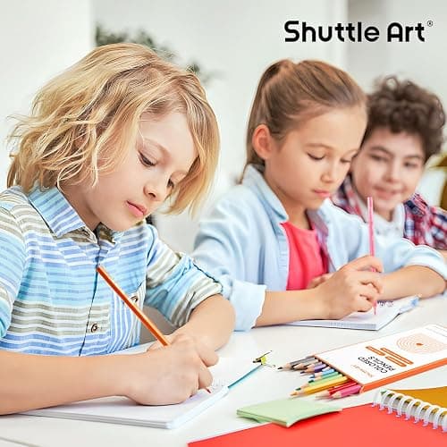 Shuttle Art 144 PCS Colored Pencils Bulk, 12 Assorted Colors, Pack of 12, Break-Resistant, Pre-sharpened Colored Pencils for Kids, Bulk Pack School Supplies for Teachers & Students thumbnail 7